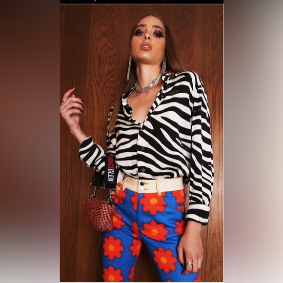 button up animal print shirt concert shirt - Picture 14 of 16